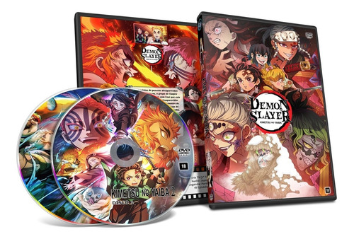 Dvd Demon Slayer / Kimetsu No Yaiba 1 2 Leg Aud Jap + Filme